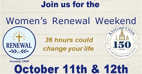 Register NOW for Women's RENEWAL Weekend! 