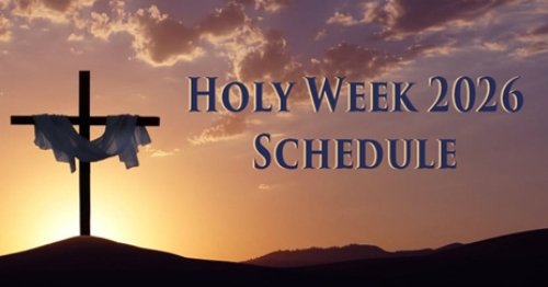 Holy Week Begins Palm Sunday, March 29